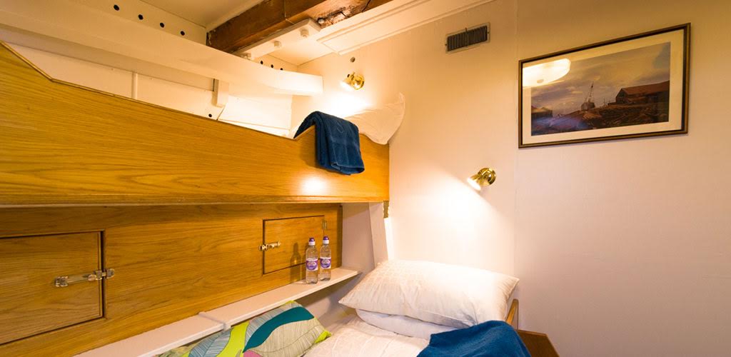 Cabins are either bunks or double beds - Norway Fjord Cruise